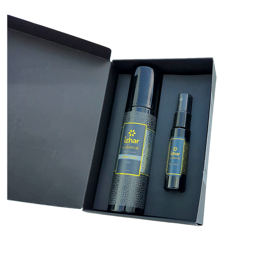 Estuche IZHAR Splash Sultan Spice de 150ml con Carry-on mini de 20ml