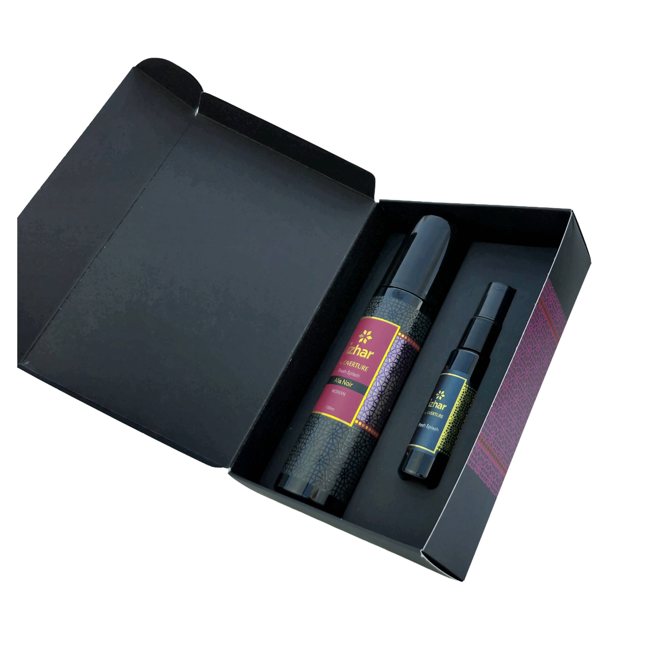 Estuche IZHAR Splash Alia Noir de 150ml con Carry-on mini de 20ml