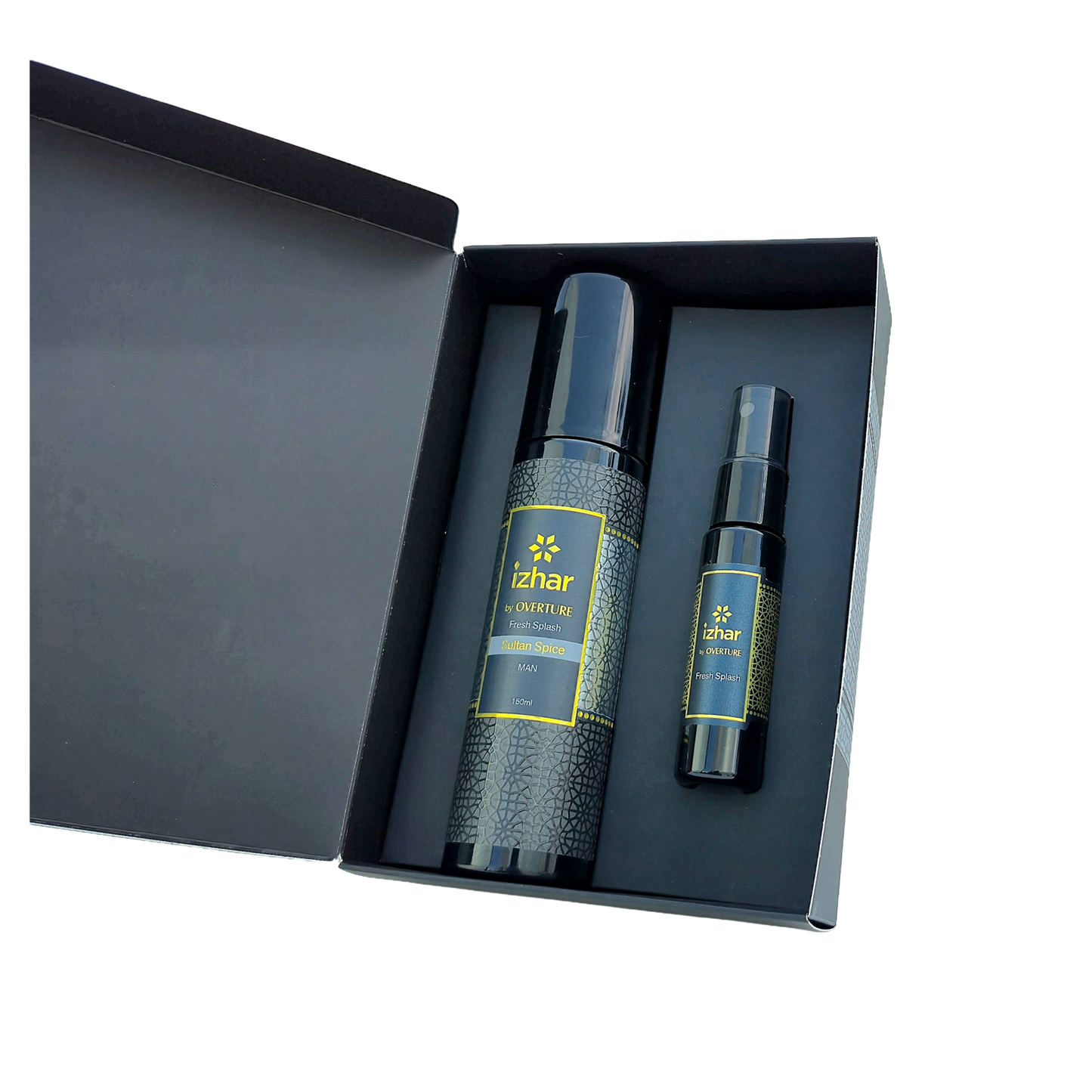 Estuche IZHAR Splash Sultan Spice de 150ml con Carry-on mini de 20ml